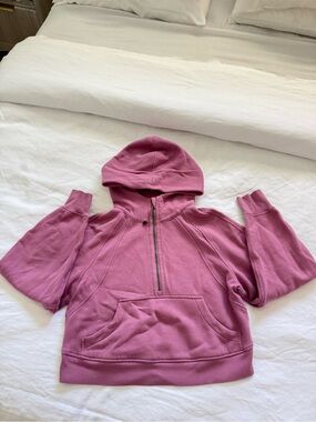 Lululemon Scuba Oversized Half-Zip Hoodies - Mauve